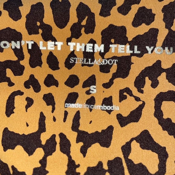 Stella&Dot top of the line animal print leggings. Copper and dark brown. - Picture 3 of 7